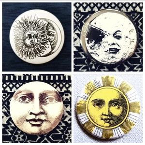 Sun and moon set of 4 New Large 2.25" inch (…